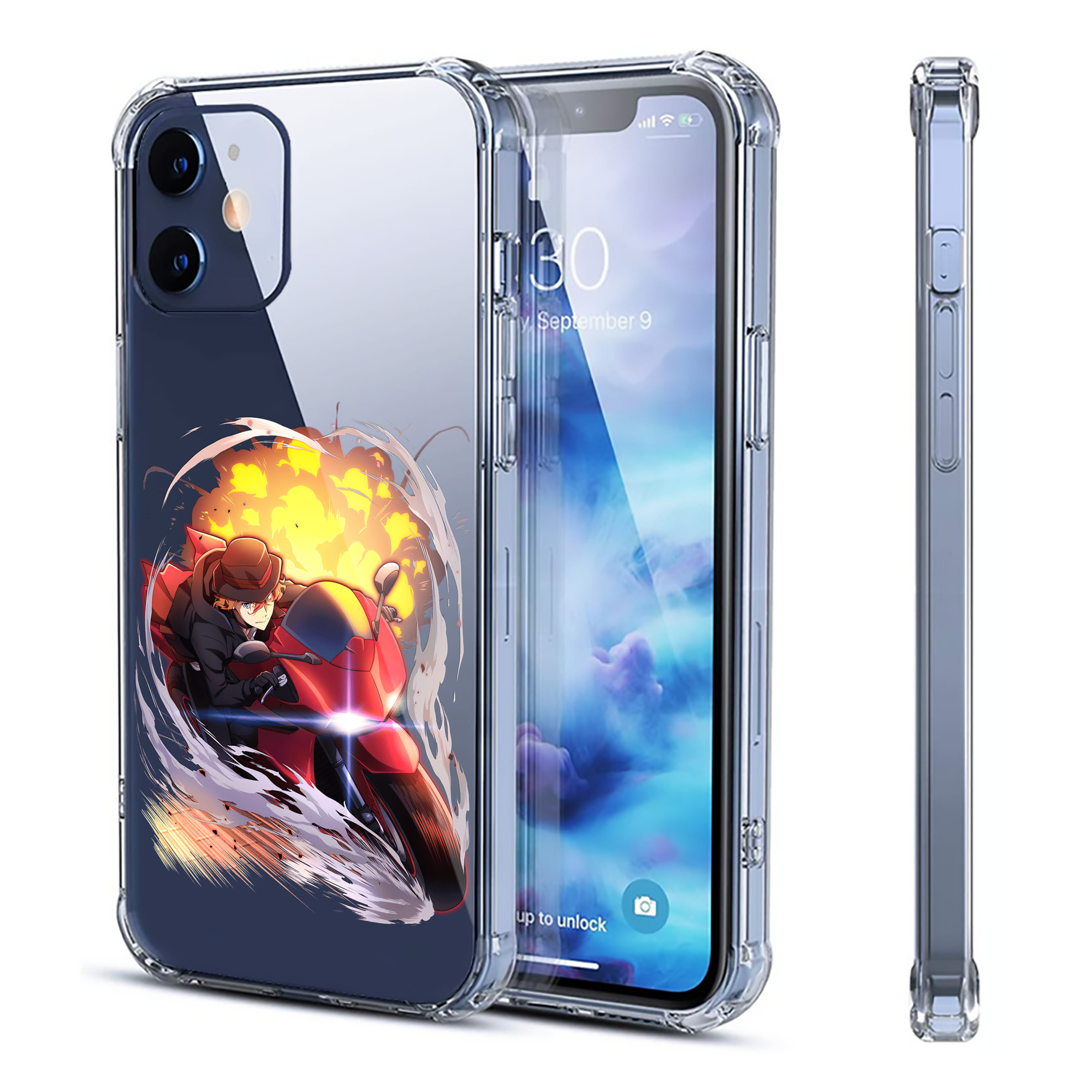 （画像用） 文豪ストレイドッグス Bungo Stray Dogs 【iPhone 12シリーズ対応】透明スマホケース（クリアソフトケース）
